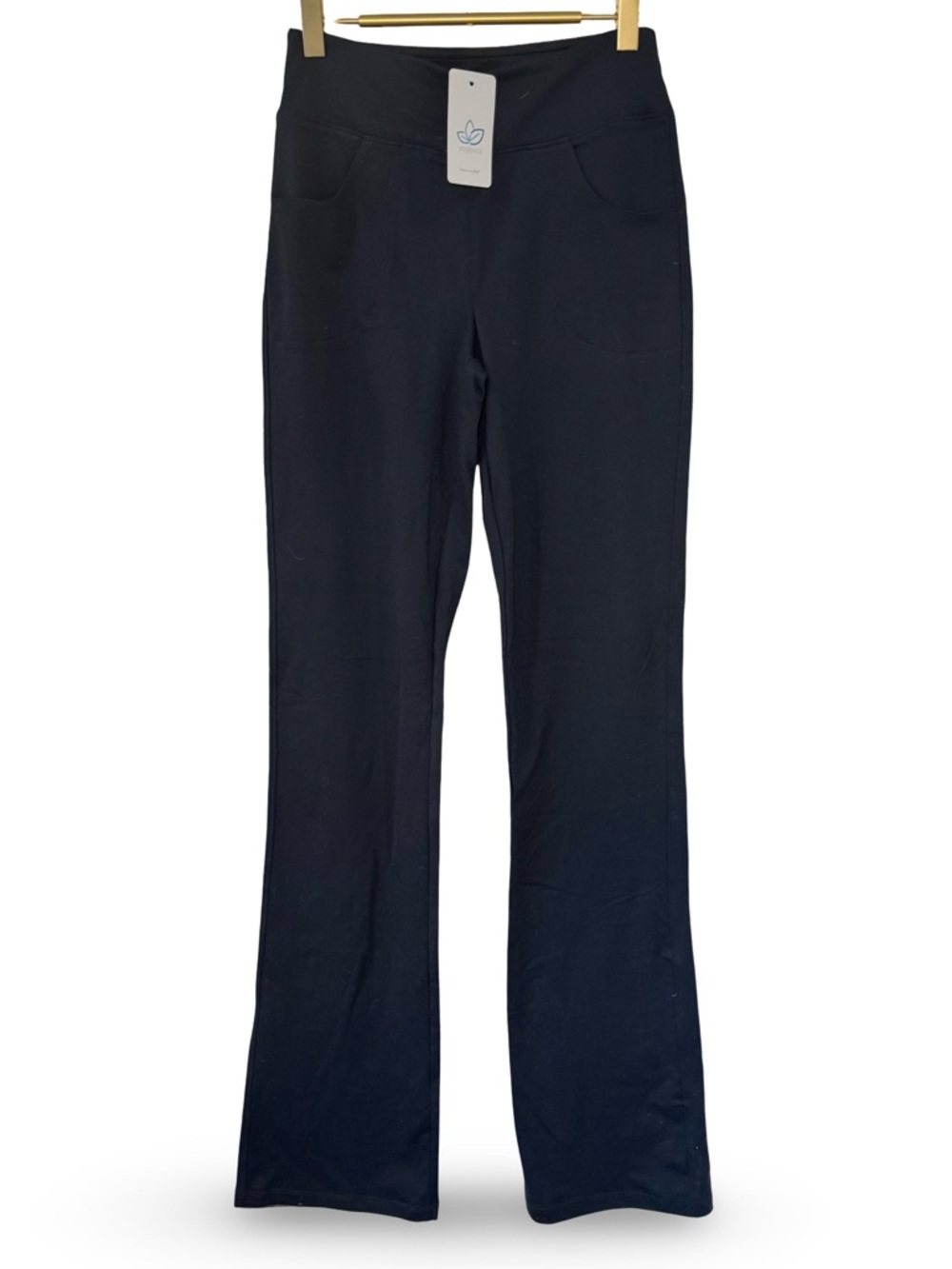 ▪️⚫️ Black Pull-On Flare Yoga Lounge Stretch pants with pockets ⚫️▪️